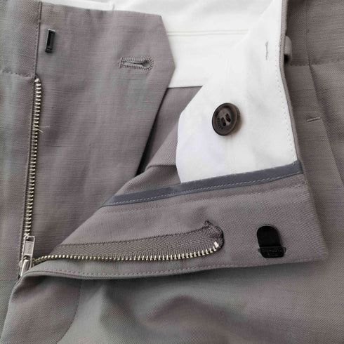 エブール ebure ボタニカルコットンリネン トラックパンツ レディース JPN:36