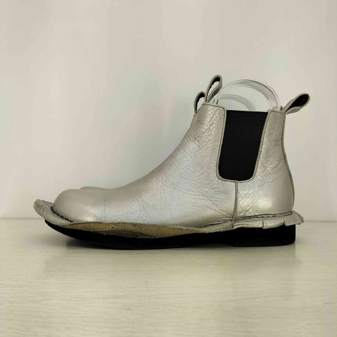 コムデギャルソン COMME des GARCONS 10aw Inside decoration インサイドデコレーション シルバー サイドゴアブーツ レディース 23 1/2