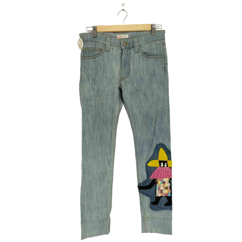 ネネット Ne-net 精霊 パッチワーク デニムパンツ メンズ 2