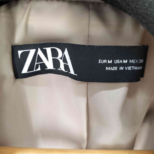 ザラ ZARA ピークドラペル ダブルブレスト テーラードジャケット レディース import:M