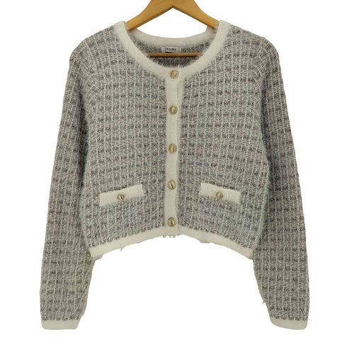 イング INGNI 25aw フェザーツイードニットカーディガン レディース JPN:M