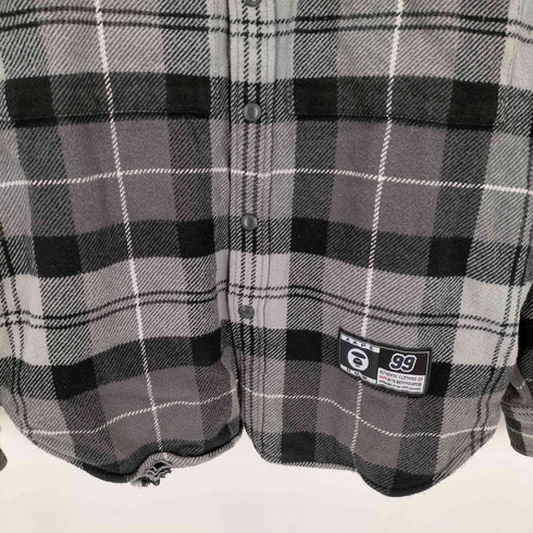 エーエイプバイアベイシングエイプ AAPE BY A BATHING APE LS SHIRT ネルシャツ メンズ JPN:L