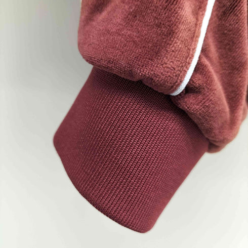 グライミー GRIMEY / GRMY ロゴ 刺繍 パイピングライン ベロア トラック ジャケット ジャージ メンズ import:XL