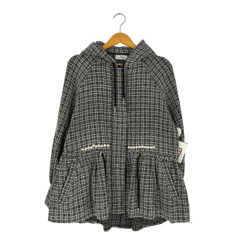 Myu 23AW ツイード × パール カジュアル ペプラムマウンテンジャケット レディース JPN:L