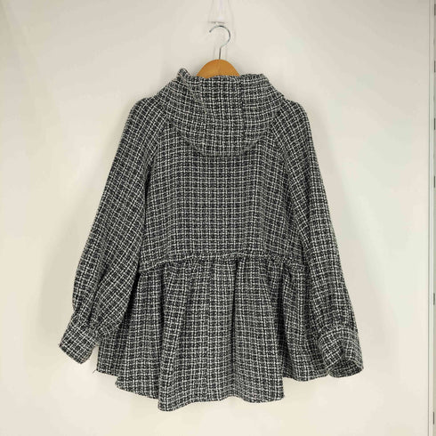 Myu 23AW ツイード × パール カジュアル ペプラムマウンテンジャケット レディース JPN:L