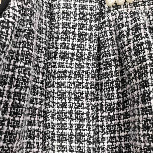 Myu 23AW ツイード × パール カジュアル ペプラムマウンテンジャケット レディース JPN:L