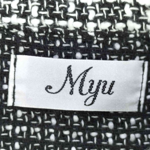 Myu 23AW ツイード × パール カジュアル ペプラムマウンテンジャケット レディース JPN:L