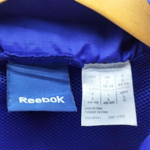 リーボック Reebok ロゴ プリント リップストップ ポリ ジャケット メンズ import:L