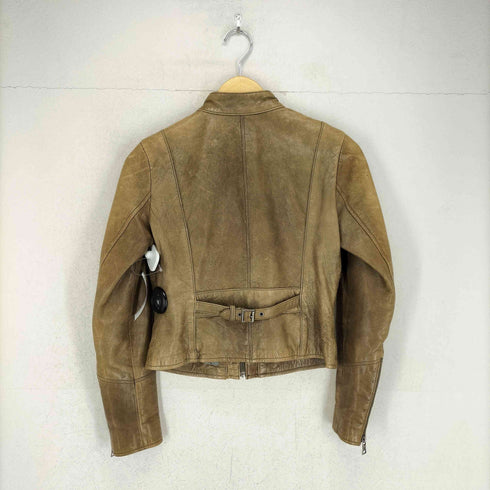バナナリパブリック BANANA REPUBLIC lamb leather ラムレザーライダースジャケット レディース XS
