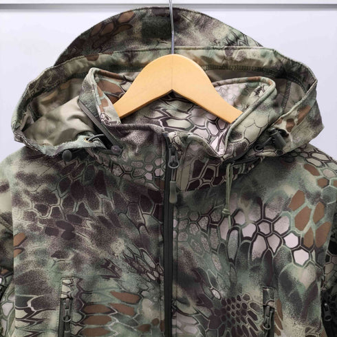 TITAN TACTICAL パッカブルフード ベンチレーション ジップ 総柄 マウンテン パーカー ジャケット メンズ import:L