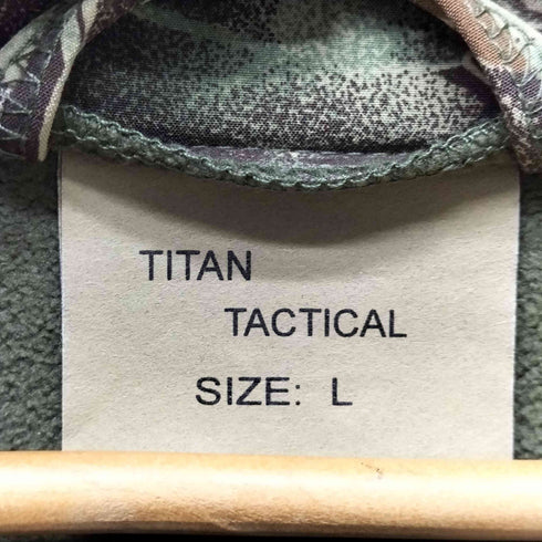 TITAN TACTICAL パッカブルフード ベンチレーション ジップ 総柄 マウンテン パーカー ジャケット メンズ import:L