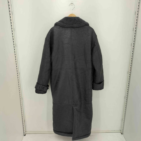 House of CB フェイクムートン ダブルブレスト ロングコート レディース