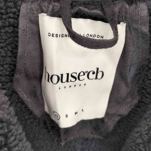 House of CB フェイクムートン ダブルブレスト ロングコート レディース