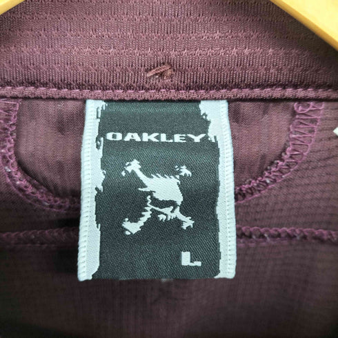 オークリー OAKLEY スカル ボタンダウン半袖シャツ Y2K メンズ L