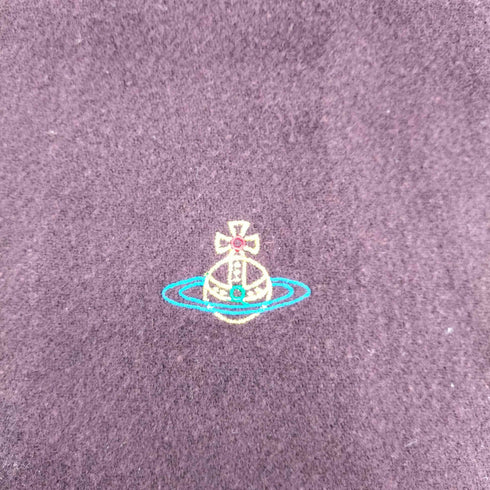 ヴィヴィアンウエストウッド Vivienne Westwood オーブ刺繍 ウールマフラー レディース