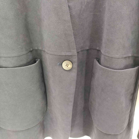リエルリシェ RIELLE RICHE No Collar Fake Suede Jacket レディース