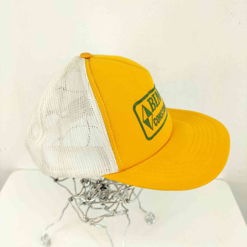 フロント企業ロゴプリントメッシュトラッカーキャップ メンズ