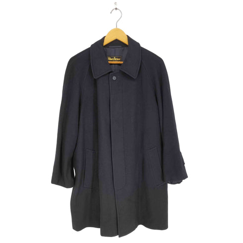 Wind Armor pure cashmere カシミヤ100比翼ステンカラーコート メンズ M