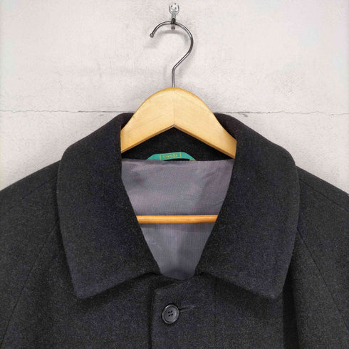 canda cashmere カシミヤ混比翼ステンカラーコート メンズ 54