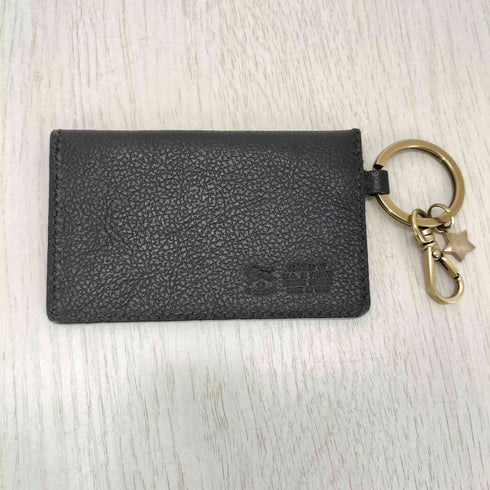 イルビゾンテ IL BISONTE キーリング付 レザーコインケース シボ革 メンズ
