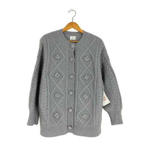 メリージェニー merry jenny ぽこぽこお花ニットカーディガン レディース FREE