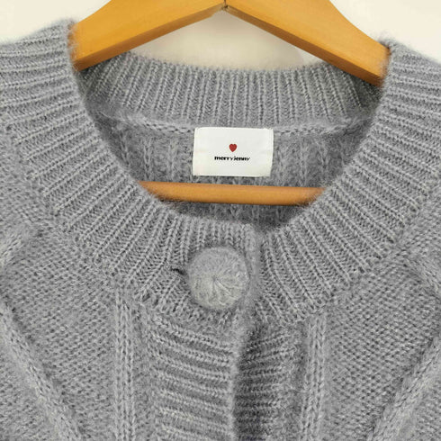 メリージェニー merry jenny ぽこぽこお花ニットカーディガン レディース FREE