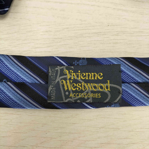 ヴィヴィアンウエストウッド Vivienne Westwood オーブロゴ シルクストライプネクタイ メンズ