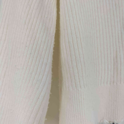 メリージェニー merry jenny バイカラースカラップニットカーディガン レディース FREE