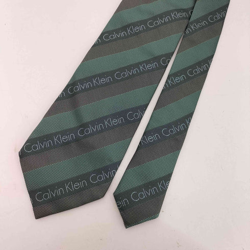 カルバンクライン CALVIN KLEIN ロゴストライプネクタイ メンズ
