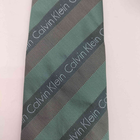 カルバンクライン CALVIN KLEIN ロゴストライプネクタイ メンズ