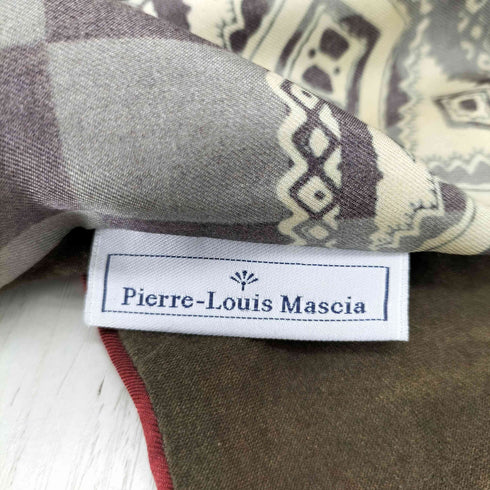 ピエールルイマシア Pierre-Louis Mascia イタリア製 シルクスカーフ メンズ