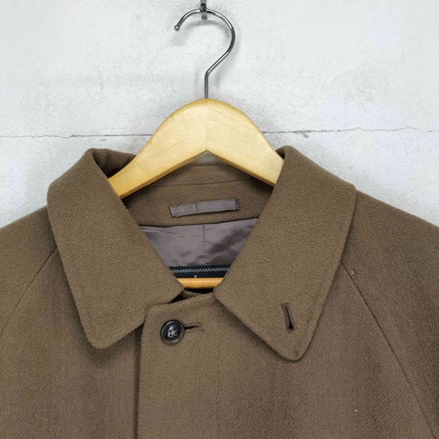 バーバリーズ BURBERRYS WOOL&CASHMERE カシミヤ10% カシミヤ混比翼ステンカラーコート メンズ 160