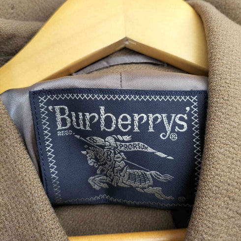 バーバリーズ BURBERRYS WOOL&CASHMERE カシミヤ10% カシミヤ混比翼ステンカラーコート メンズ 160