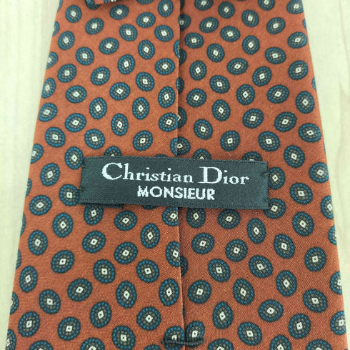 クリスチャンディオール Christian Dior MONSIEUR 総柄シルクネクタイ メンズ