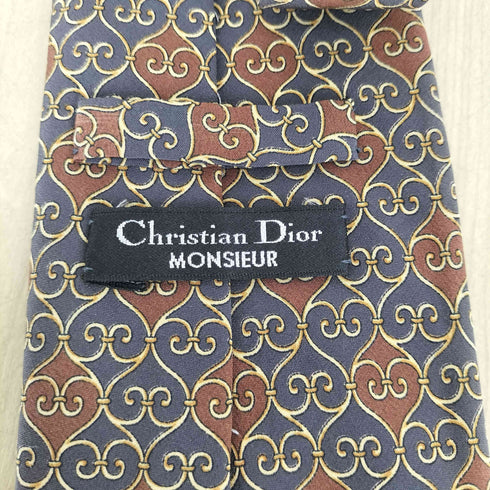 クリスチャンディオール Christian Dior MONSIEUR 総柄シルクネクタイ メンズ
