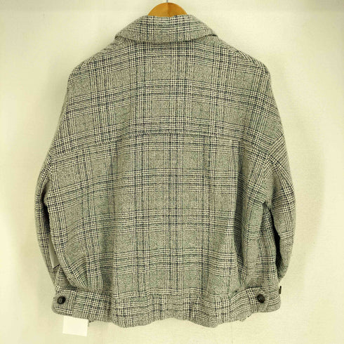 サロンアダムエロペ SALON adam et rope 23SS ツイード チェック ジップ ショートブルゾン レディース JPN:S