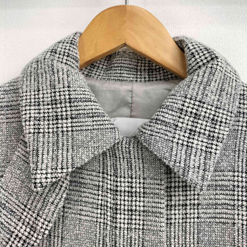 サロンアダムエロペ SALON adam et rope 23SS ツイード チェック ジップ ショートブルゾン レディース JPN:S