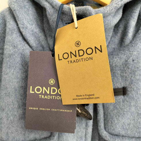ロンドントラディション LONDON TRADITION 英国製 ウール ダッフルコート 裏地チェック レディース 40