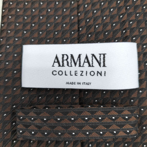 アルマーニコレツィオーニ ARMANI COLLEZIONI イタリア製 総柄シルクネクタイ メンズ