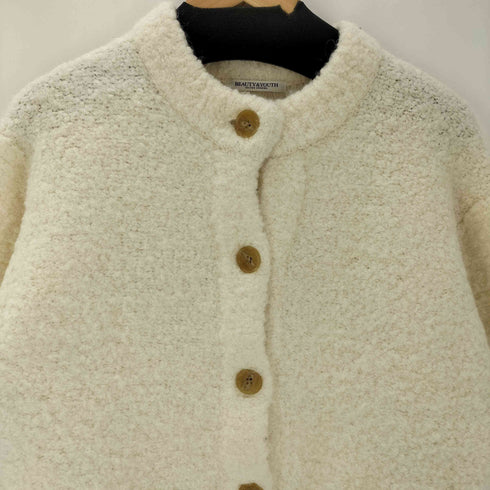 ビューティーアンドユースユナイテッドアローズ BEAUTY & YOUTH UNITED ARROWS ウールアルパカブレンド ブークレニットカーディガン レディース