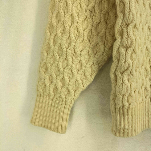 AMITA イタリア製 ウールケーブルニット セーター メンズ import:L