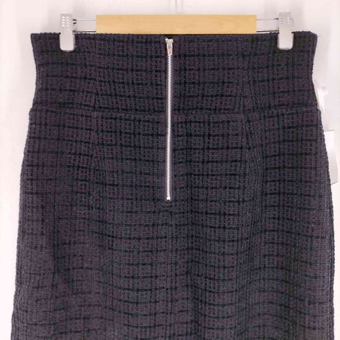ZHOUBAIZI ツイード マキシスリットスカート レディース JPN:XL