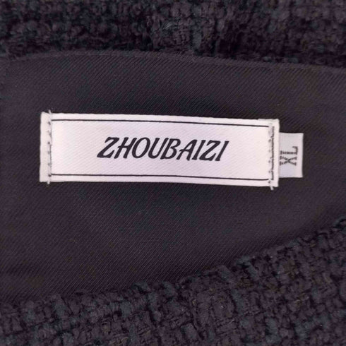 ZHOUBAIZI ツイード マキシスリットスカート レディース JPN:XL