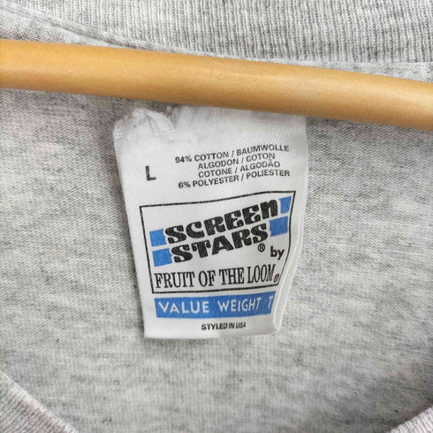 90S VOLKSWAGEN プリント Vネック Tシャツ シングルステッチ メンズ import:L