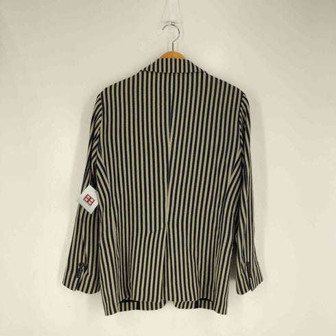 トゥモローランド TOMORROWLAND スウェット地 ストライプ 2Bテーラードジャケット メンズ JPN:46