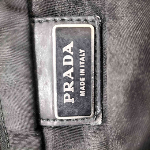 プラダ PRADA テスートナイロン ロゴプレートショルダーバッグ レディース