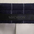 バーニーズニューヨーク BARNEYS NEWYORK MADISON SUPER 120S VITALE BARBERIS CANONICO ウール ストライプ 段返り 3Bテーラードジャケット ノータック スラックス セットアップ メンズ 46-03