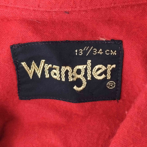ラングラー Wrangler イタリア製 コットンシャツ メンズ 13/34cm