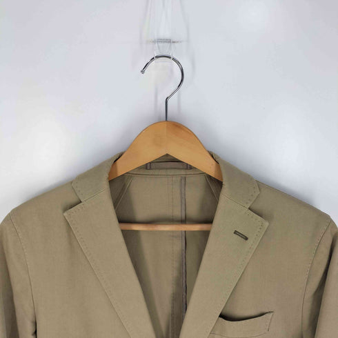 TETSUYA KANDA イタリア製生地 コットン 段返り 3Bテーラードジャケット セットアップ メンズ 上46 下48