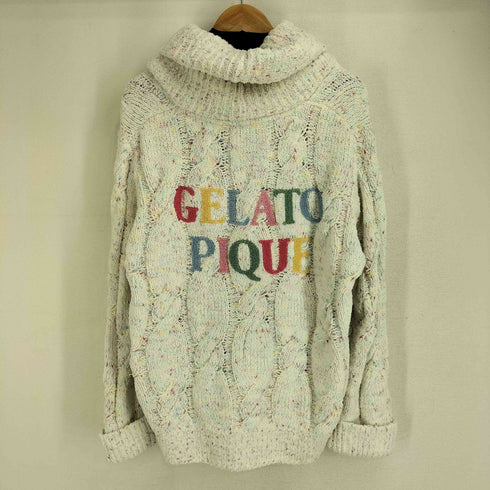 ジェラートピケ gelato pique 15th カラースプレー アラン ショールカーディガン レディース ONE SIZE